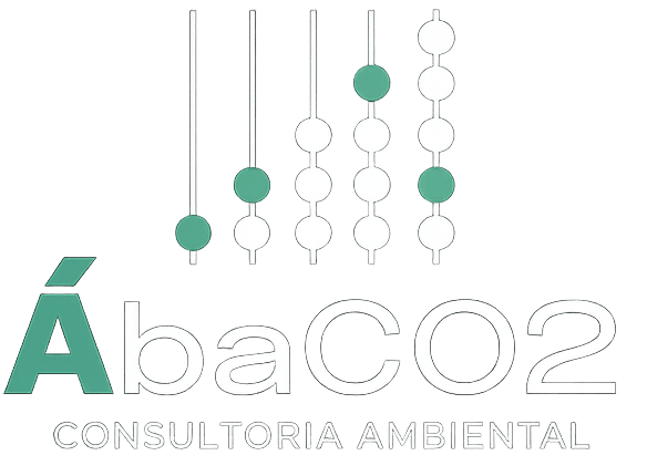 Logo de Ábaco2 con bolas verdes y blancas en columnas